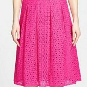 Halogen Size 6 Pink Eyelet Skirt